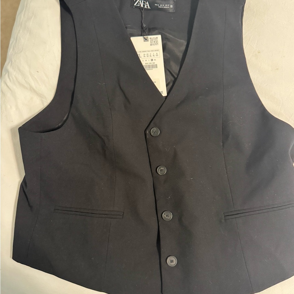Zara Elegant Black Vest